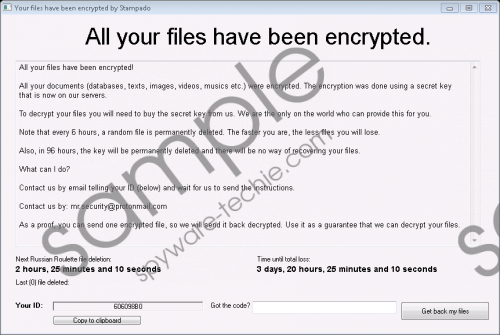 Stampado Ransomware Removal Guide