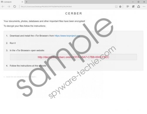Cerber2 Ransomware Removal Guide