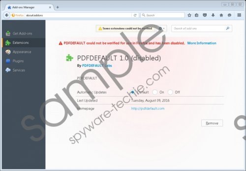 PDFdefault ads Removal Guide