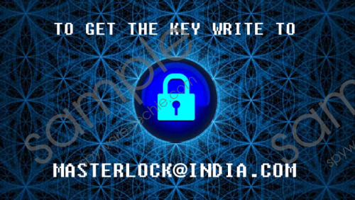 Masterlock@india.com Ransomware Removal Guide