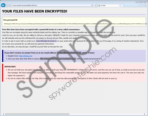Restore@protonmail.ch Ransomware Removal Guide