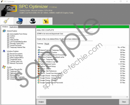 SPCOptimizer Removal Guide