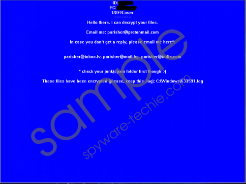 Parisher Ransomware Removal Guide