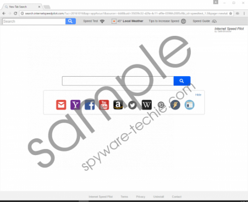 Search.internetspeedpilot.com Removal Guide