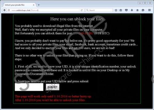 UnblockUPC Ransomware Removal Guide