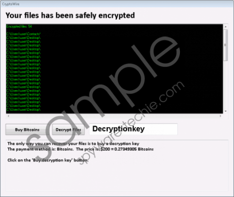 CryptoWire Ransomware Removal Guide