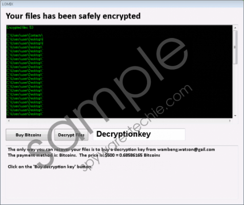 Lomix Ransomware Removal Guide
