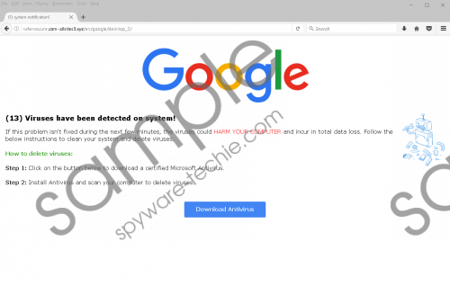 (13) Viruses have been detected on system fake alert Removal Guide