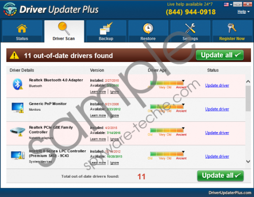 Driver Updater Plus Removal Guide