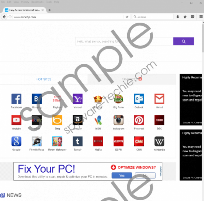 Minehp.com Removal Guide