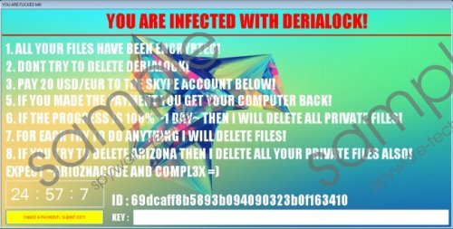 DeriaLock Ransomware Removal Guide