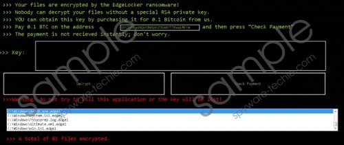 EdgeLocker Ransomware Removal Guide