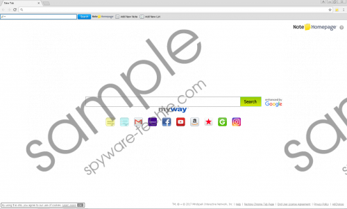 NoteHomepage Toolbar Removal Guide