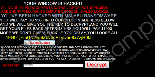 Malabu Ransomware Removal Guide