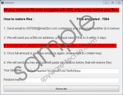 Schwerer Ransomware Removal Guide