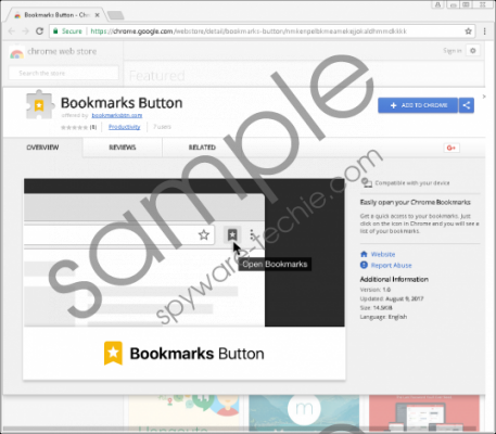 Bookmarks Button Removal Guide