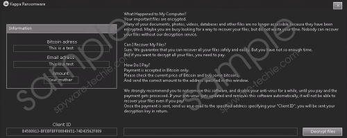 Kappa Ransomware Removal Guide