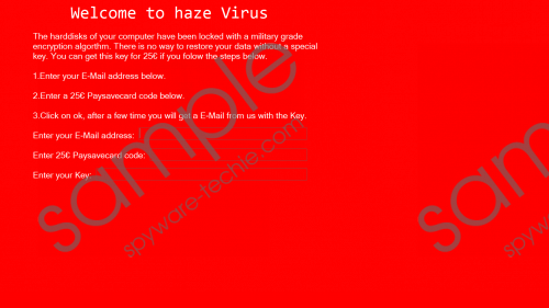 Haze Ransomware Removal Guide