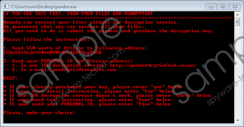 Pendor Ransomware Removal Guide