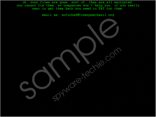 SoFucked Ransomware Removal Guide