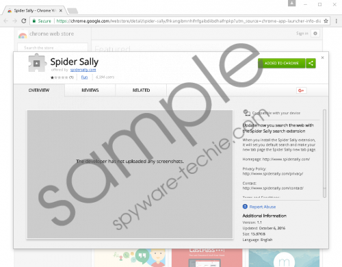 Spider Sally Ads Removal Guid