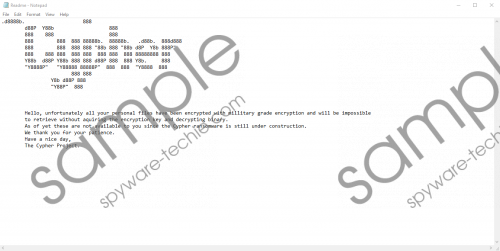 CypherPy Ransomware Removal Guide