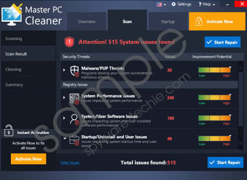 Master Pc Cleaner Removal Guide