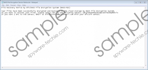Bass-fes Ransomware Removal Guide