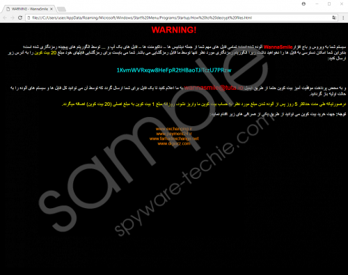 Wannasmile Ransomware Removal Guide
