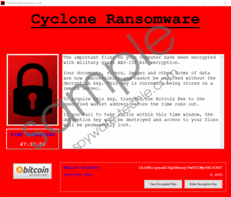 Cyclone Ransomware Removal Guide