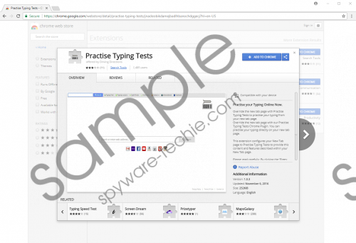 Practise Typing Tests Extension Removal Guide