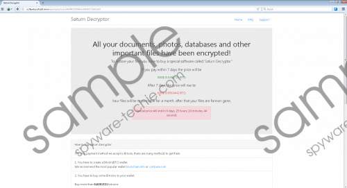 Saturn Ransomware Removal Guide