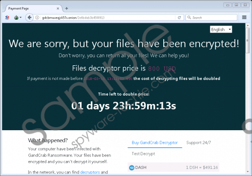 Gandcrab2 Ransomware Removal Guide