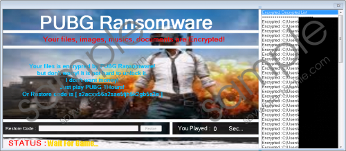 Pubg Ransomware Removal Guide