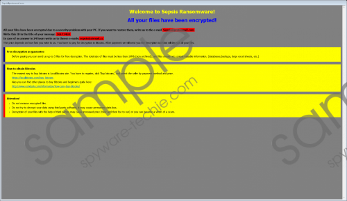 Sepsis Ransomware Removal Guide