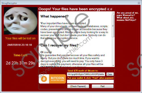 Shrug2 Ransomware Removal Guide