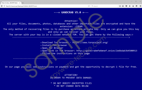 GandCrab 5 Ransomware Removal Guide