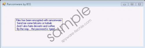 BSS Ransomware Removal Guide