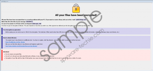 Dharma Ransomware (audit24@qq.com variation) Removal Guide