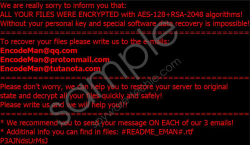 Matrix-EMAN Ransomware Removal Guide
