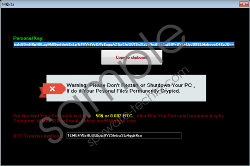 M@r1a Ransomware Removal Guide