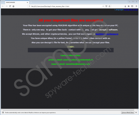 yoursalvations@protonmail.ch Ransomware Removal Guide