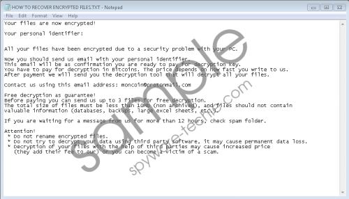 MonCrypt Ransomware Removal Guide