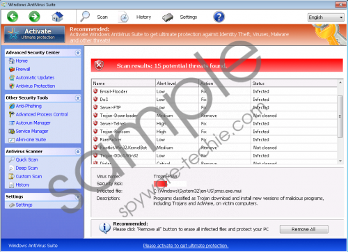 Windows Antivirus Suite Removal Guide