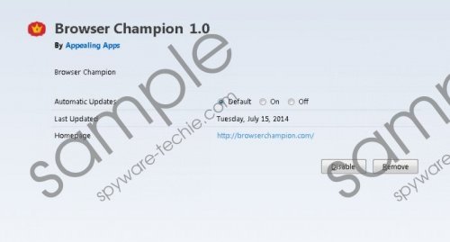 Browser Champion Removal Guide