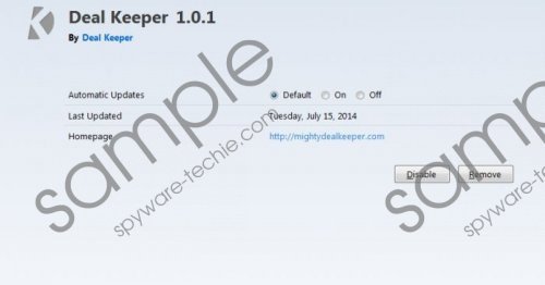 Deal Keeper Removal Guide