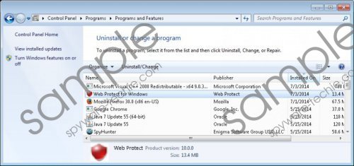 WebProtect Removal Guide