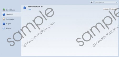 AdBlockNWatch Removal Guide