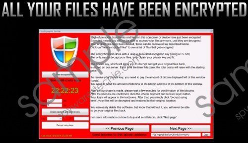 Cryptographic Locker Removal Guide