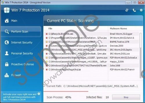 Win 7 Protection 2014 Removal Guide